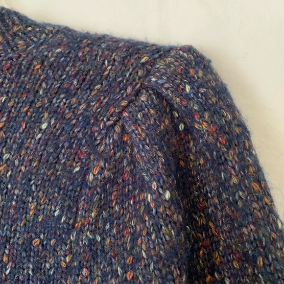 Astr the Label blue flecked 'Dorothy Puff Sleeve Sweater' - Picture 5 of 8